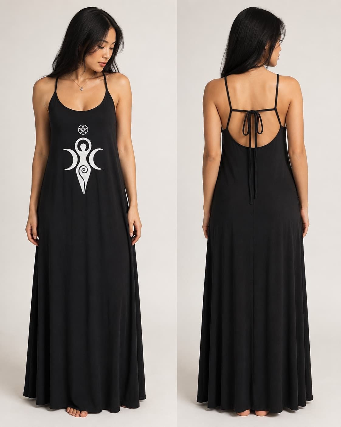 Vestido de Alça Grande Mãe — Preto